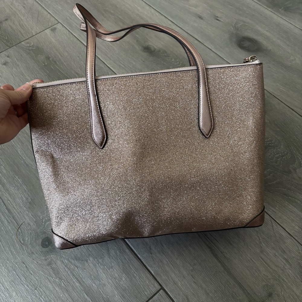 Kate Spade Rosegold sparkle purse - Picture 2 of 7